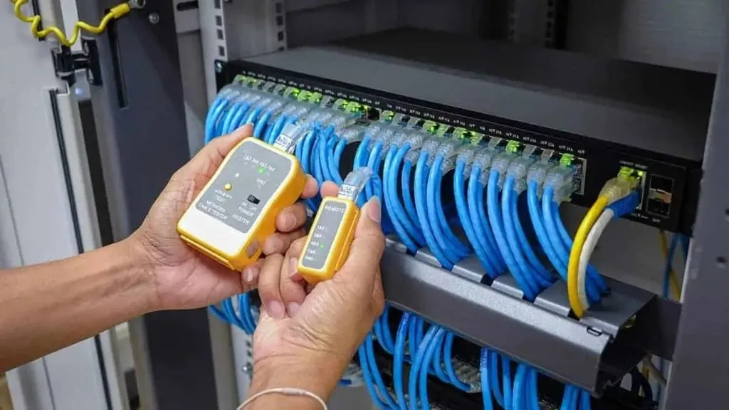 Structured cabling installation in Columbus for modern office network setup