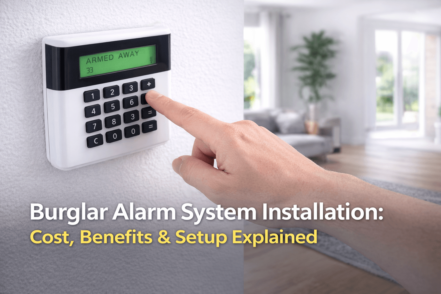 burglar alarm system installation for home security