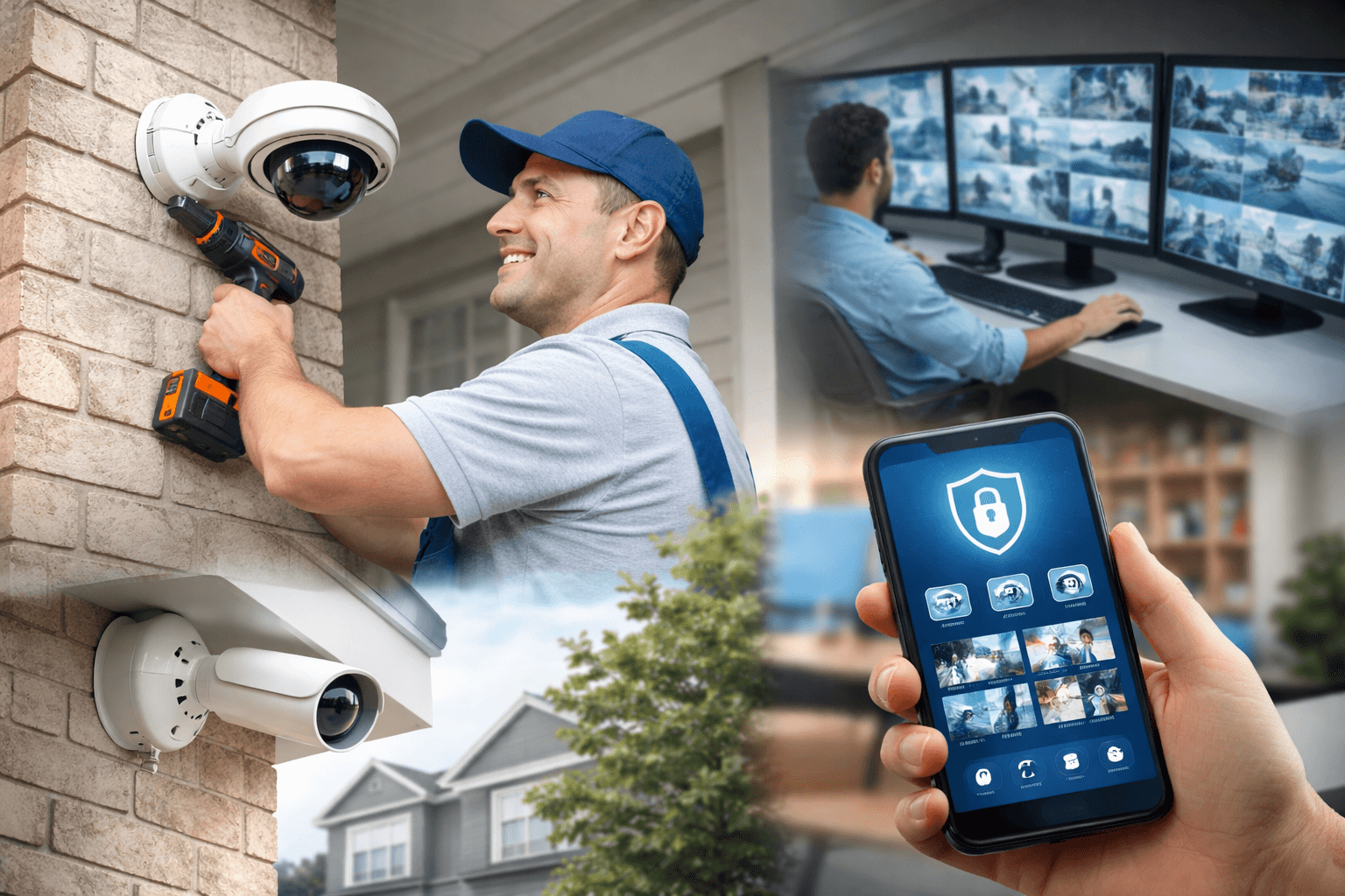 Security camera installation services in Columbus for home and business surveillance