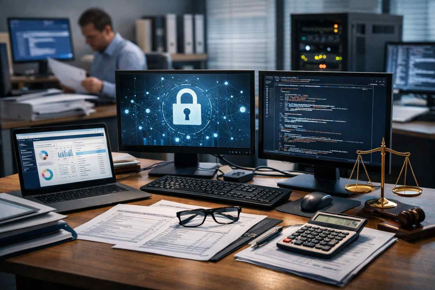 IT support for CPA office showing secure systems and accounting workflow management