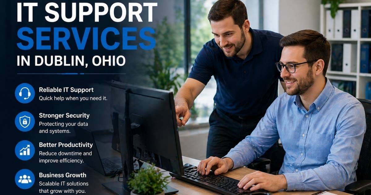 IT support services in Dublin, Ohio helping small business with secure and efficient technology solutions