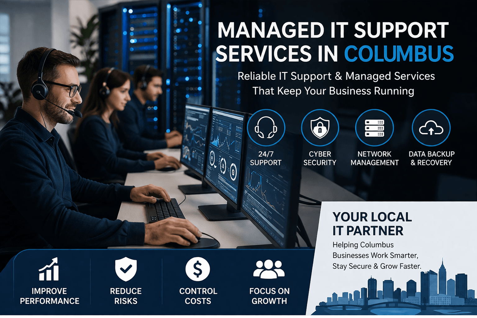 managed IT support services in Columbus for business