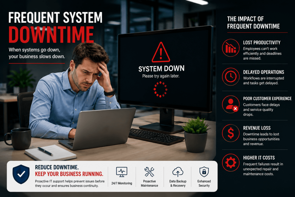 IT support professionals managing business servers and networks, highlighting 10 signs your business needs professional IT support services.