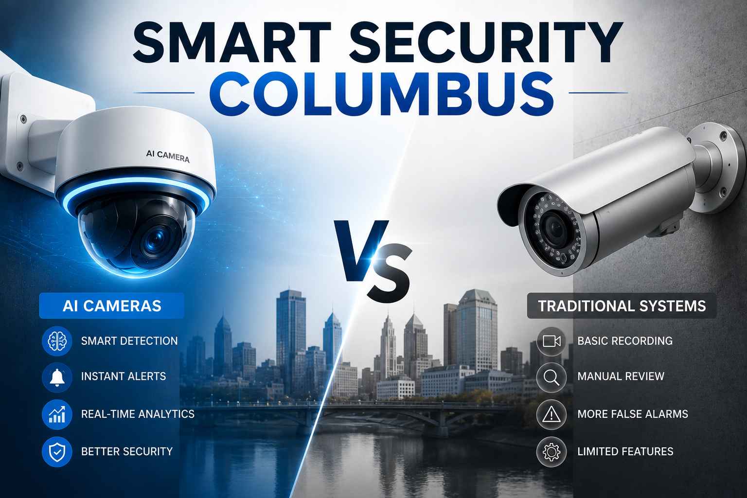 Smart Security Columbus: AI Cameras vs Traditional Systems
