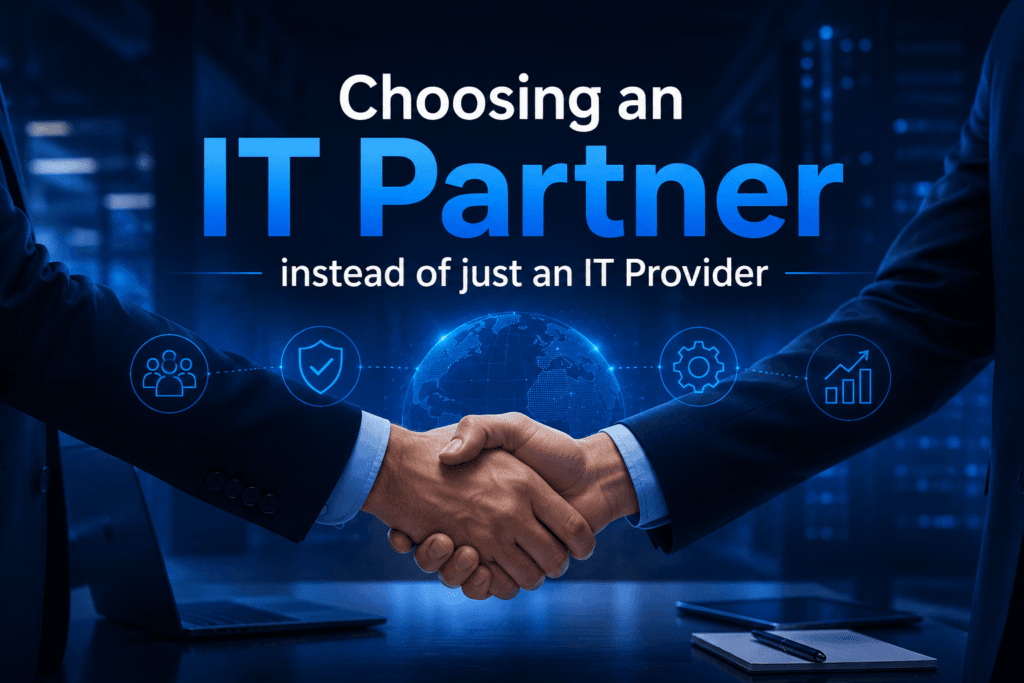 Choosing an IT partner instead of just an IT provider for reliable business technology support and long-term growth.