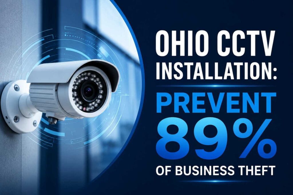 Ohio CCTV installation for business security to help prevent theft, monitor commercial properties, and improve workplace safety.
