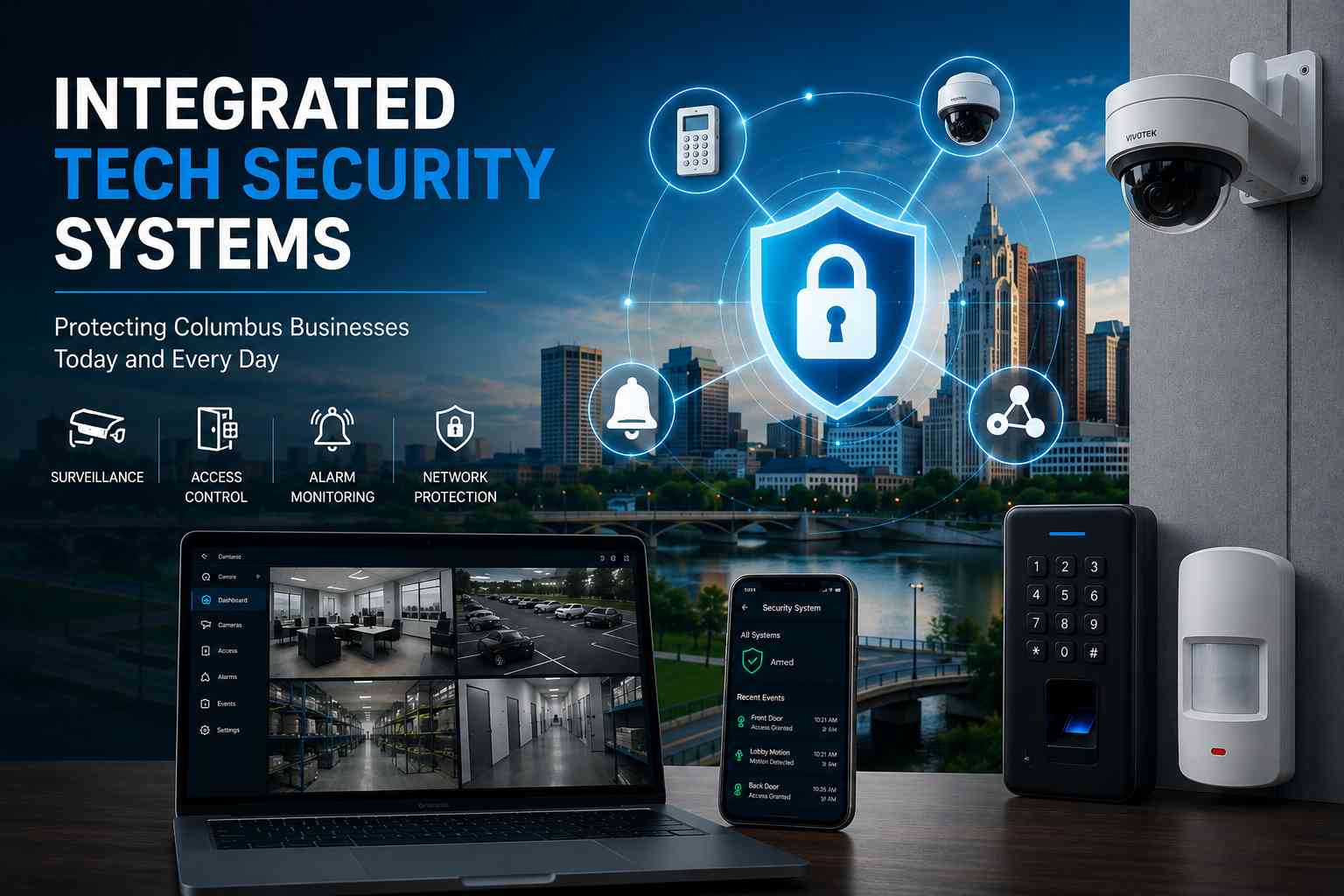How Integrated Tech Security Systems Protect Columbus Businesses