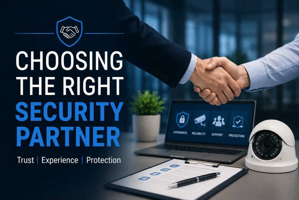 Trusted security partner providing integrated CCTV, access control, alarm systems, and business security solutions.