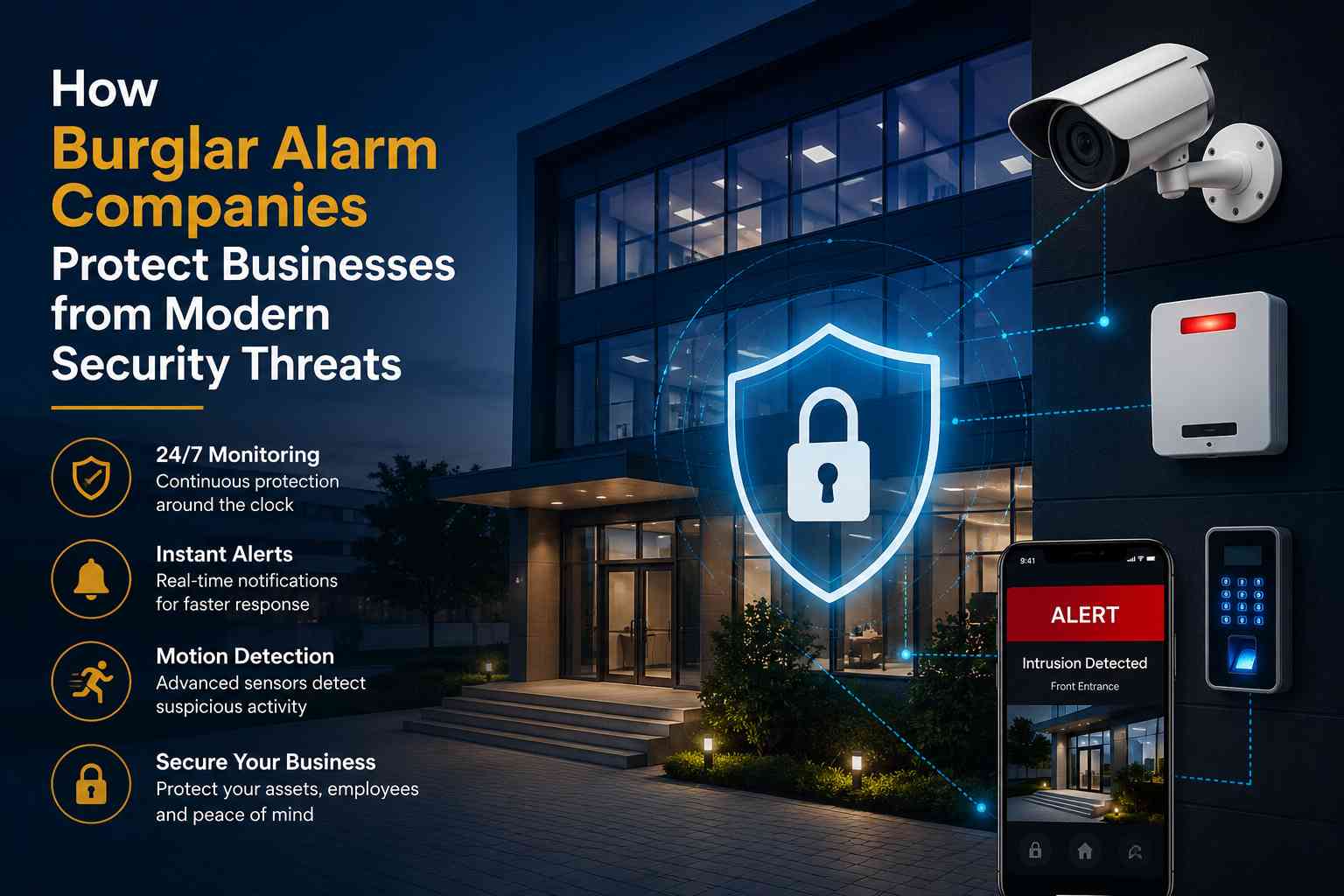 How Burglar Alarm Companies Protect Businesses from Modern Security Threats