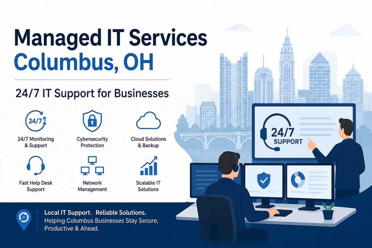 Managed IT Services Columbus, OH | 24/7 IT Support for Businesses