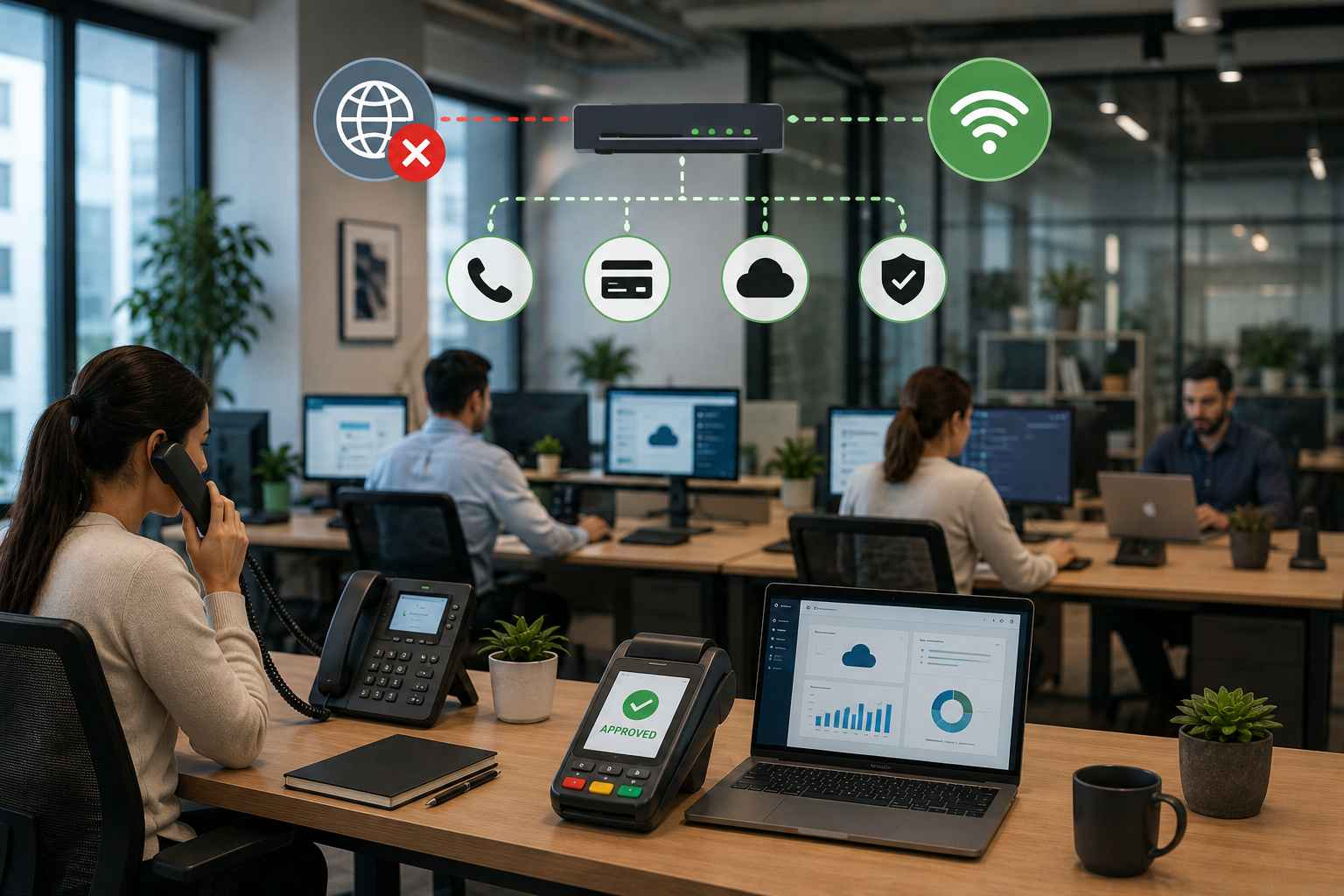 Business Internet Is Down: How to Keep Phones, Payments and Cloud Apps Running