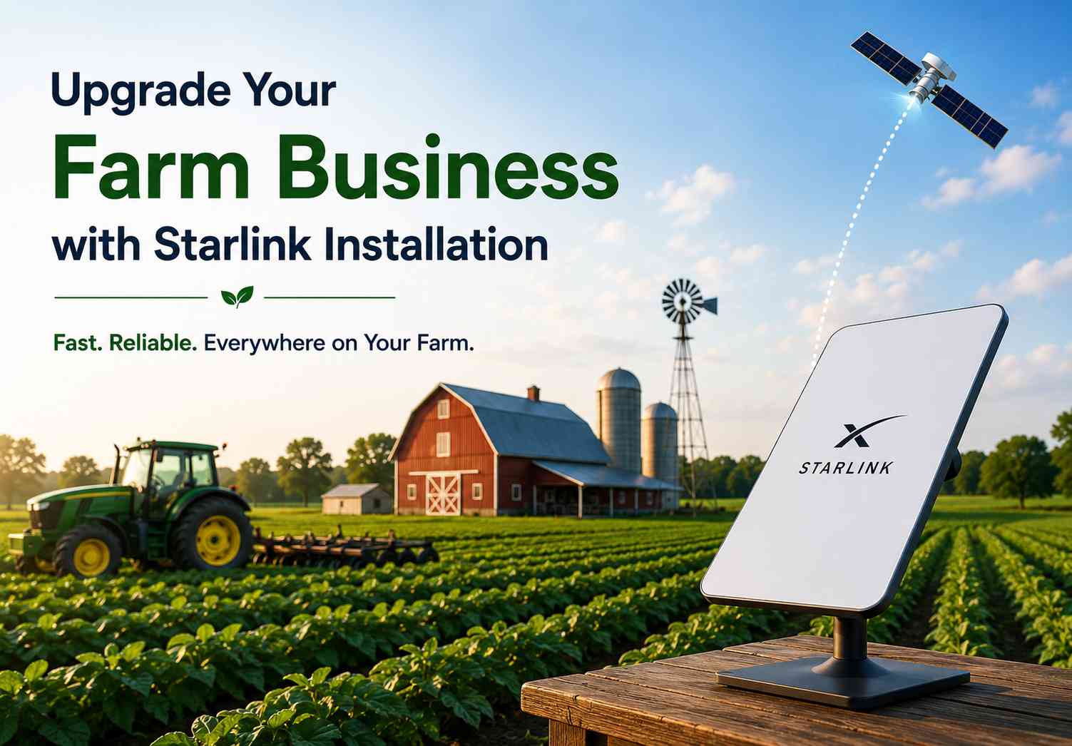 Upgrade Your Farm Business with Starlink Installation