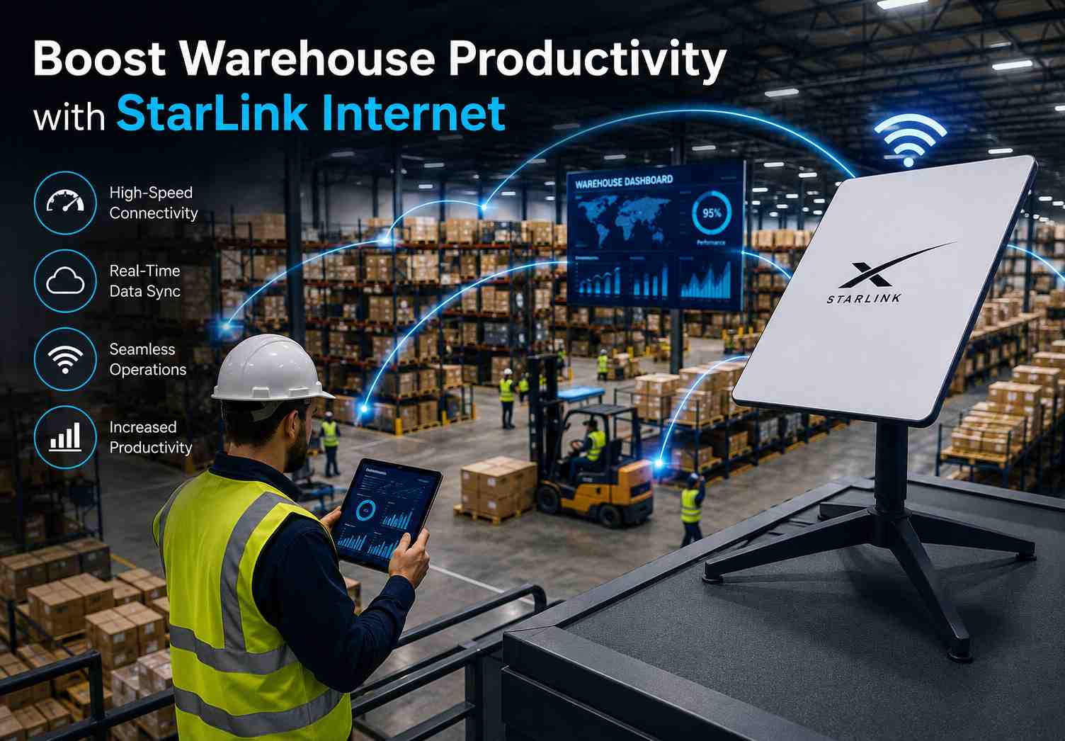 Boost Warehouse Productivity with StarLink Internet