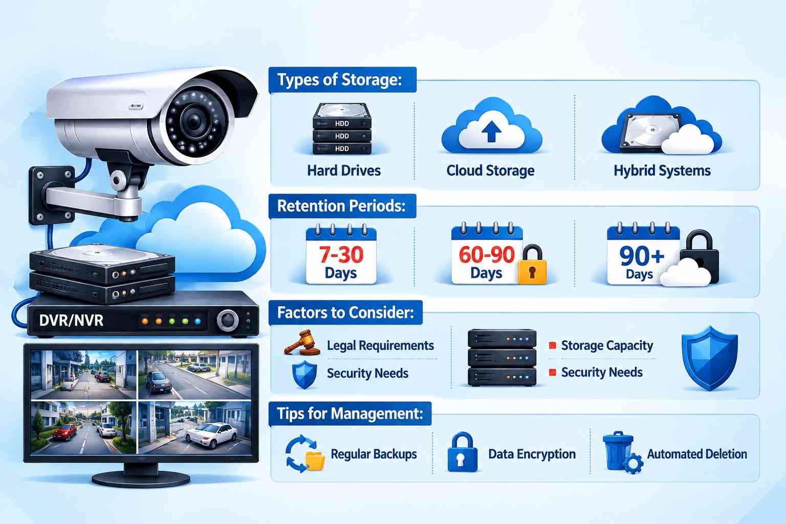 How Long Should a Business Keep Security Camera Footage?