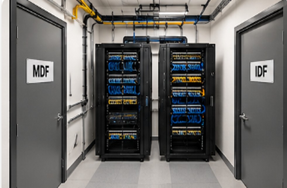 MDF and IDF Room Planning: Racks, Power, UPS, Cooling and Cable Management