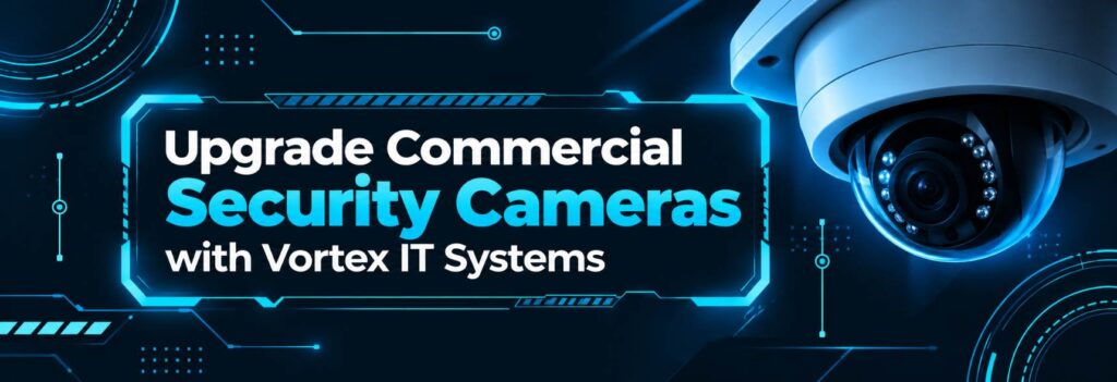 Upgrade commercial security cameras with advanced video surveillance solutions from Vortex IT Systems