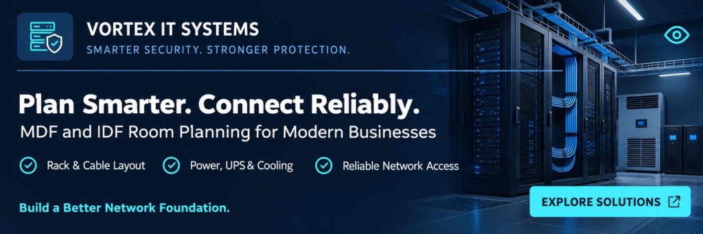 Vortex IT Systems network cabling and IT infrastructure services